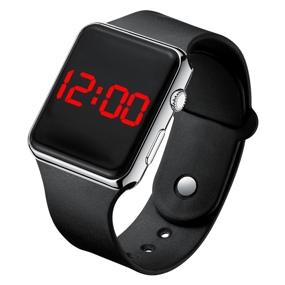 Quadratische Digitaluhr galvanisiert LED