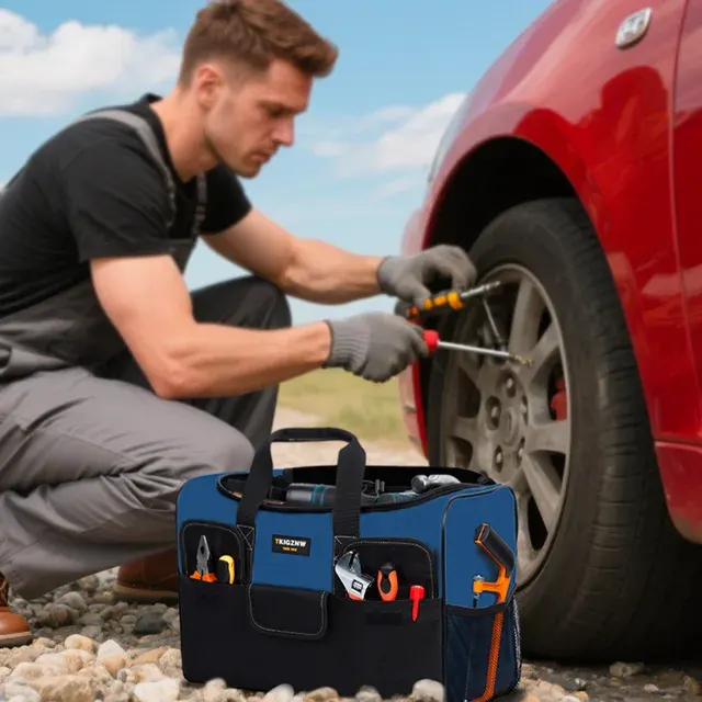 17-Inch Electrician Tool Bag, 6 Pockets 4