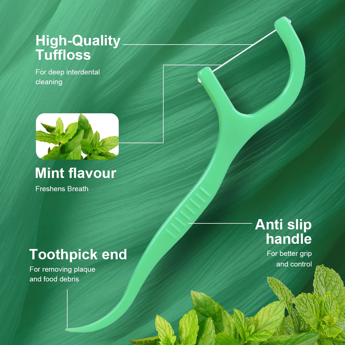 Mint Disposable Floss Sticks for Home 4