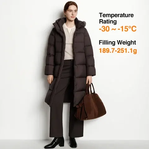 lange Daunenjacke
