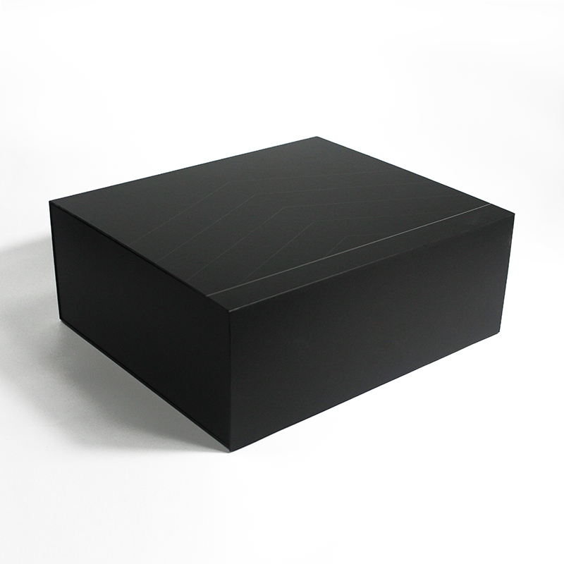 Große Klappbare Luxus-Geschenkbox in Schwarz 3