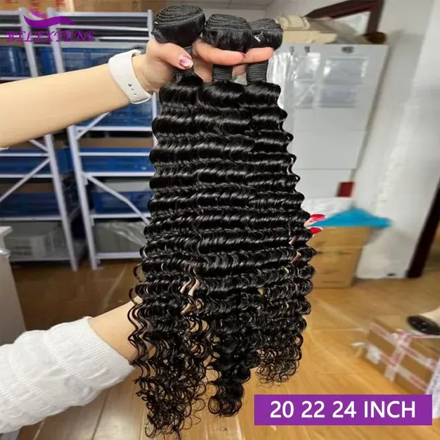 Deep Wave Human Hair Bundles, 20–22 Inch 2