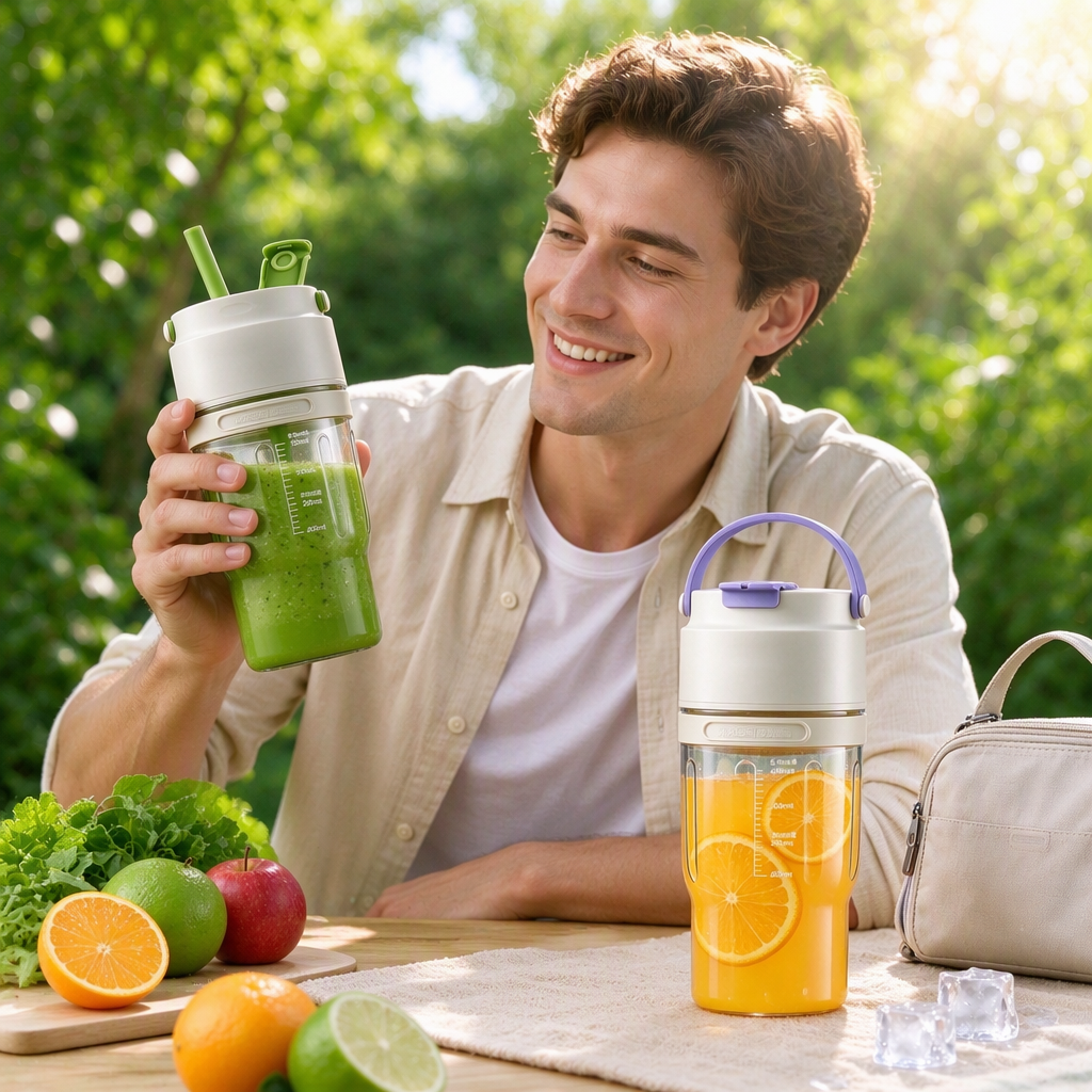 Portable Blender Microwave Safe Juicer Cup 900ML Wireless