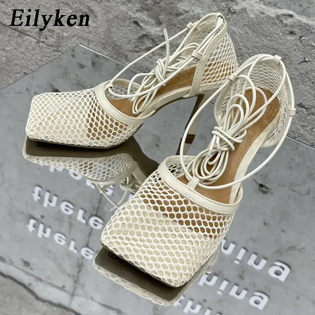 Lace-Up Stiletto Sandals 2