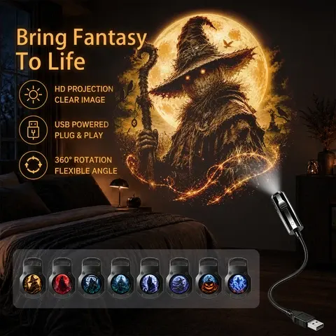 Halloween-Projektorlampe