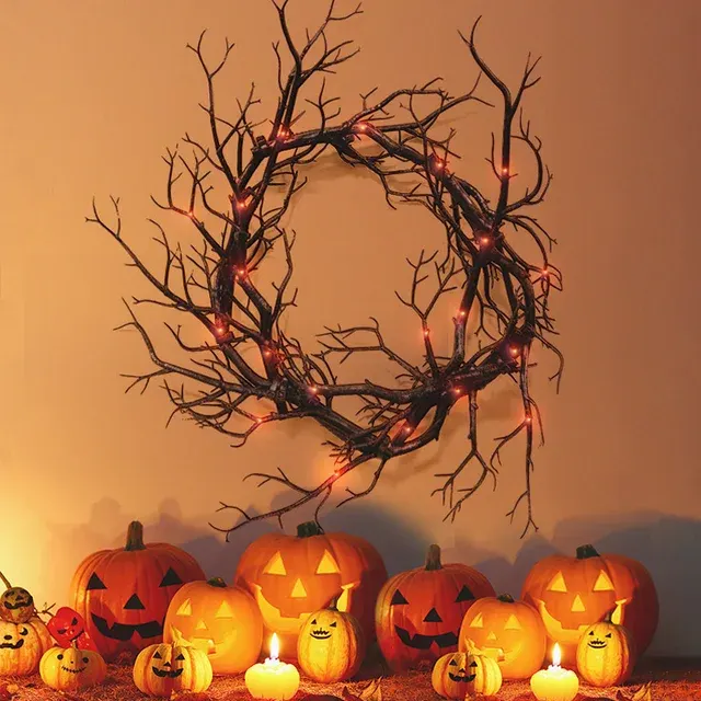 LED Halloween Wreath 2