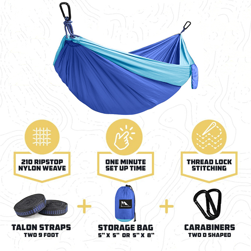 Lightweight Double and Single Camping Hammock 2