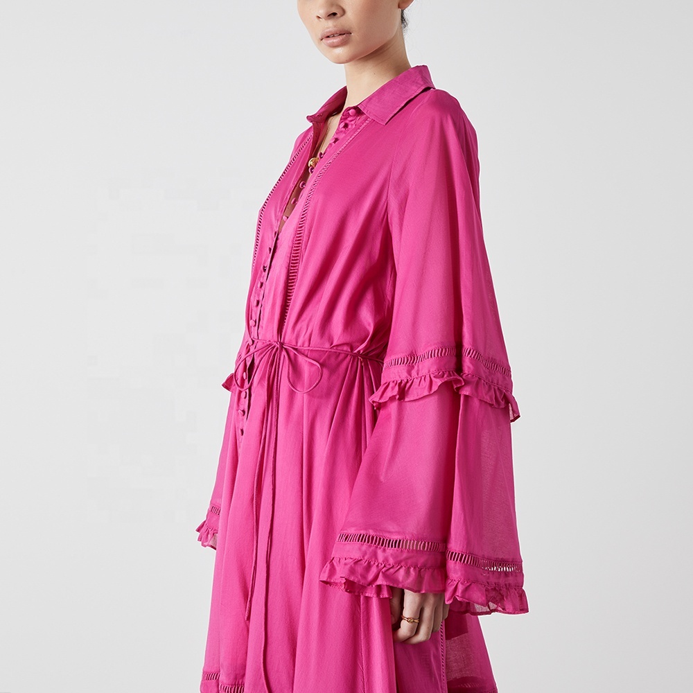 Loose Linen Maxi Dress with Long Sleeves 4