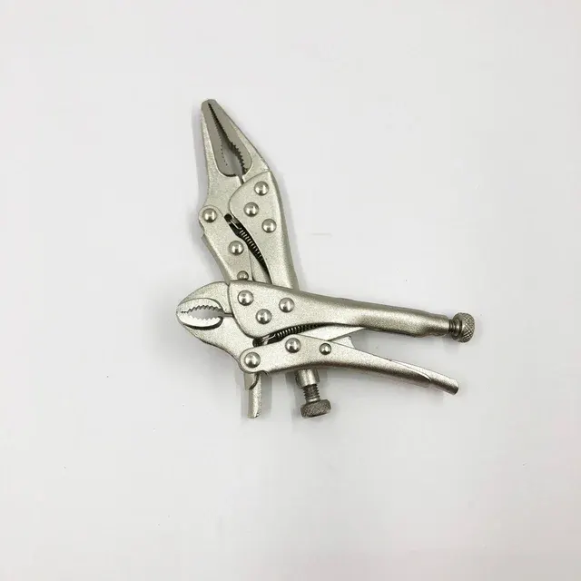 5-Inch Mini Clamp Pliers with Curved Jaws 4