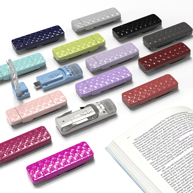 Wiederaufladbare LED-Buchlampe mit Klemme 2