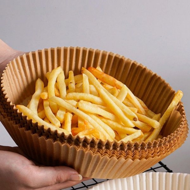 Biodegradable Air Fryer Paper Liners Baskets Silicone Non