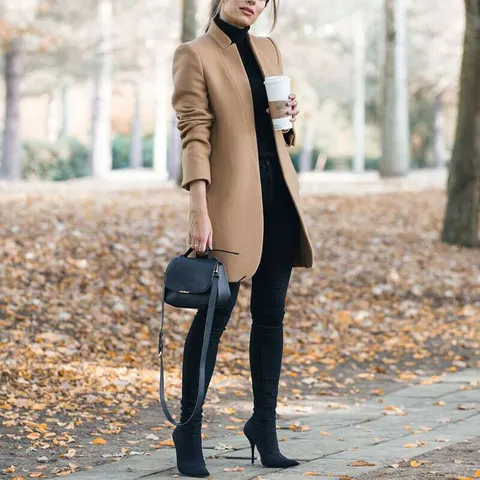 Autumn And Winter Style European American Fashion Solid