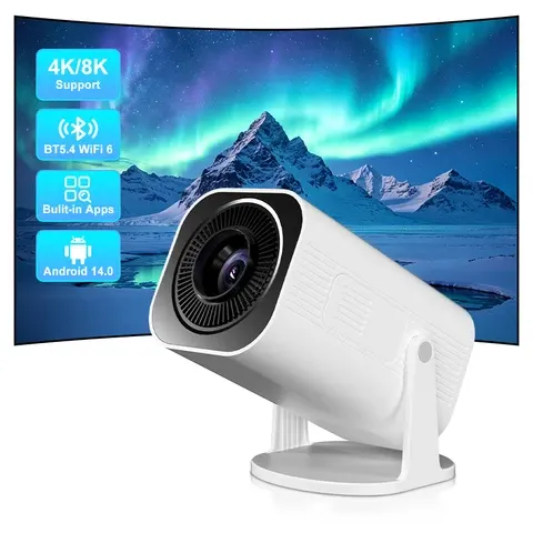 Salange P330 Android 14 Mini-Projektor 4K 8K Unterstützung