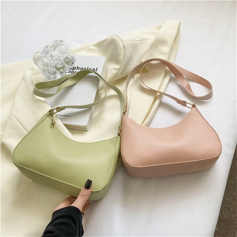 Modische und Trendige Einfarbige Handtasche Schlichte Neue Kleine