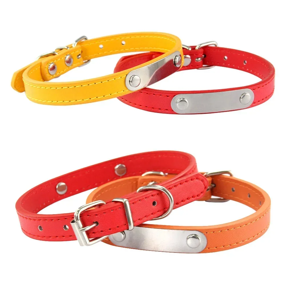 Personalisiertes Hundehalsband aus PU-Leder 2