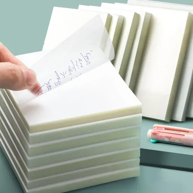 50 Clear Waterproof PET Sticky Notes 2