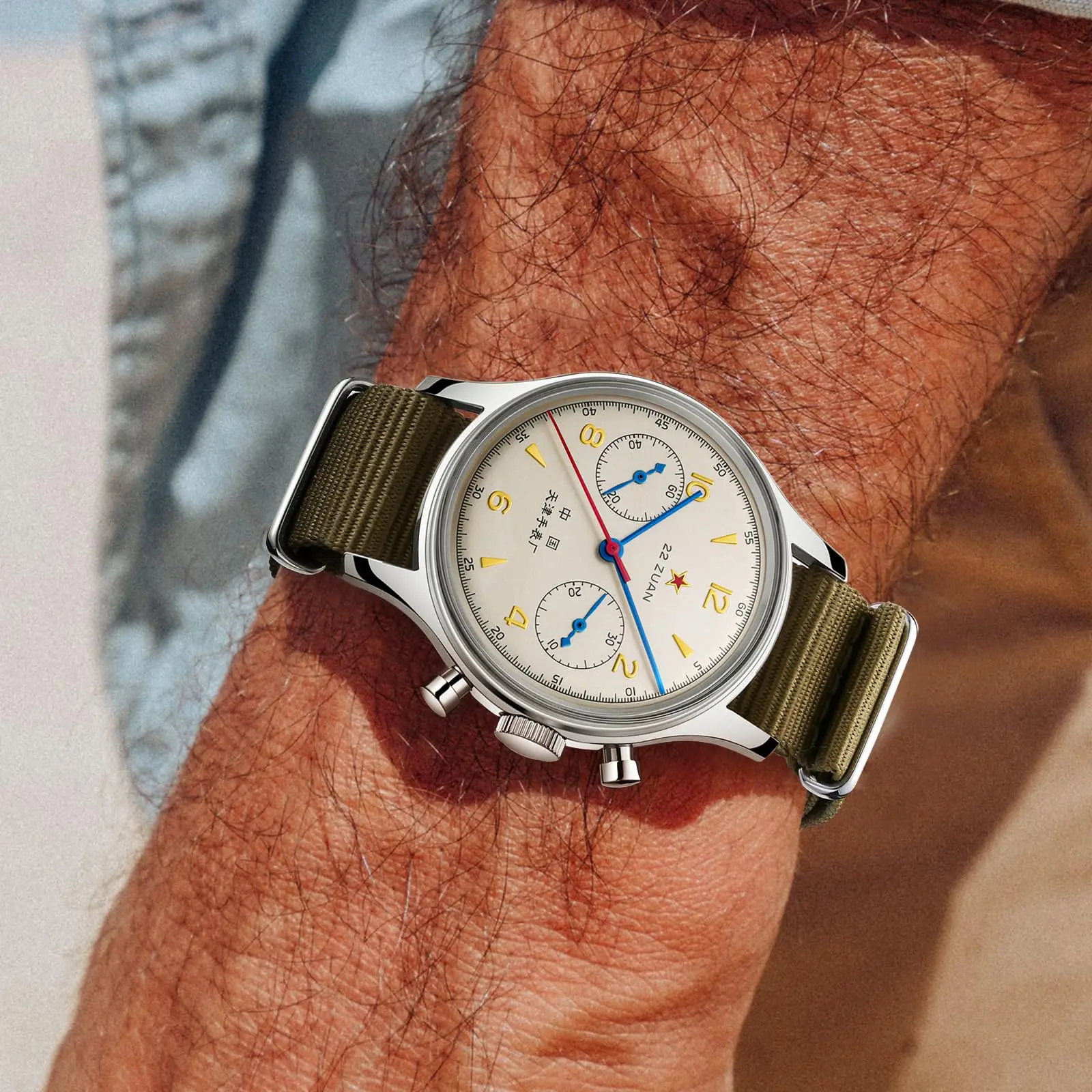 Seagull 1963 International Edition Herren-Mechanische Uhr Pilotenuhr ST1901 3