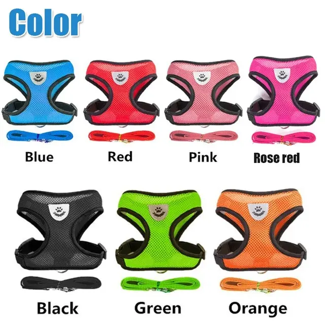 Breathable Cat Harness with Leash 3