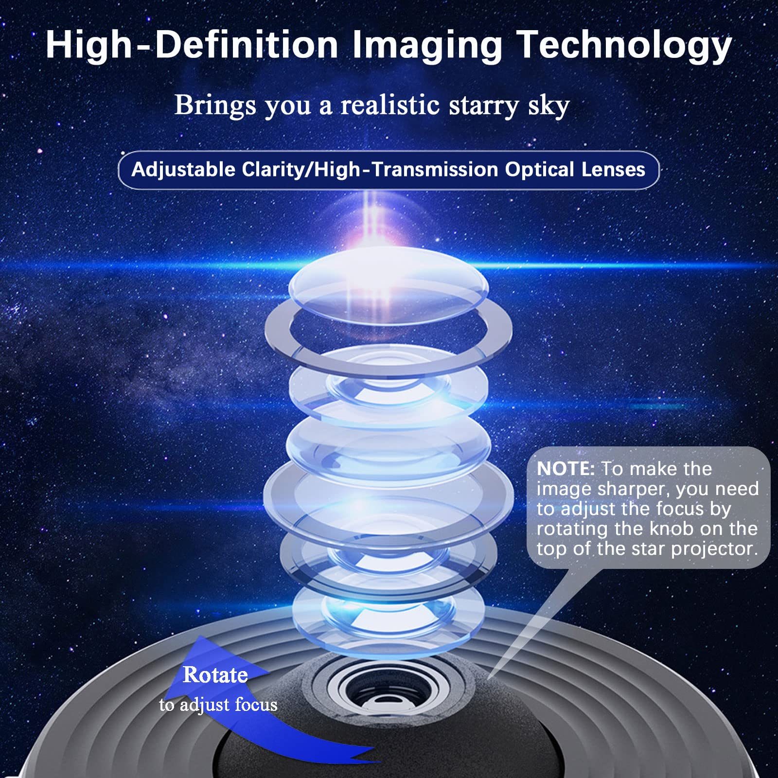 Galaxy-Projektor mit 360°-Sternenhimmel für Kinder 4