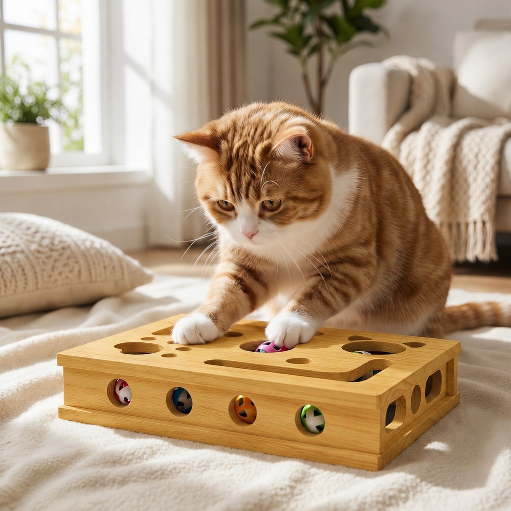 Bamboo Cat Play House with Scratcher 2