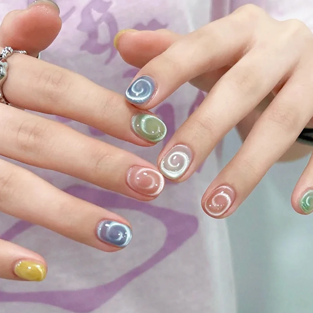 Rainbow Vortex Cat Eye Magnet Pen 3