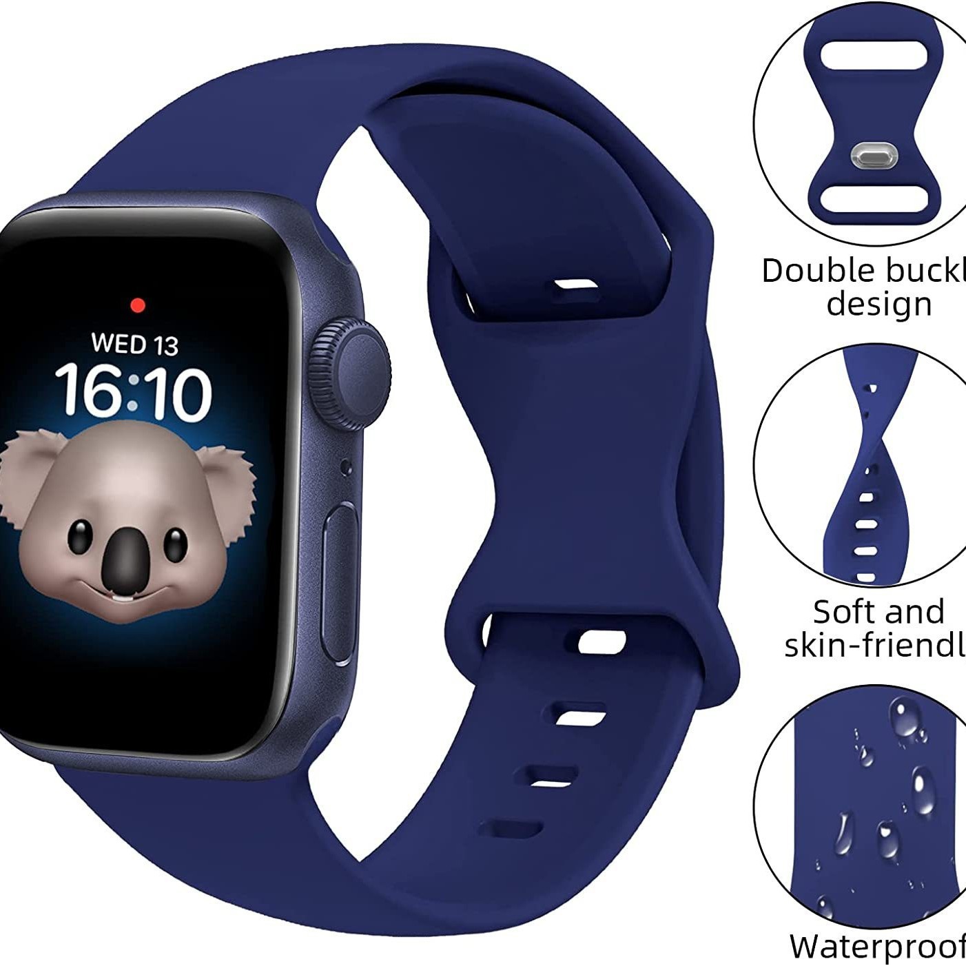 Colors Slim Silicone Strap Bands for Apple Watch