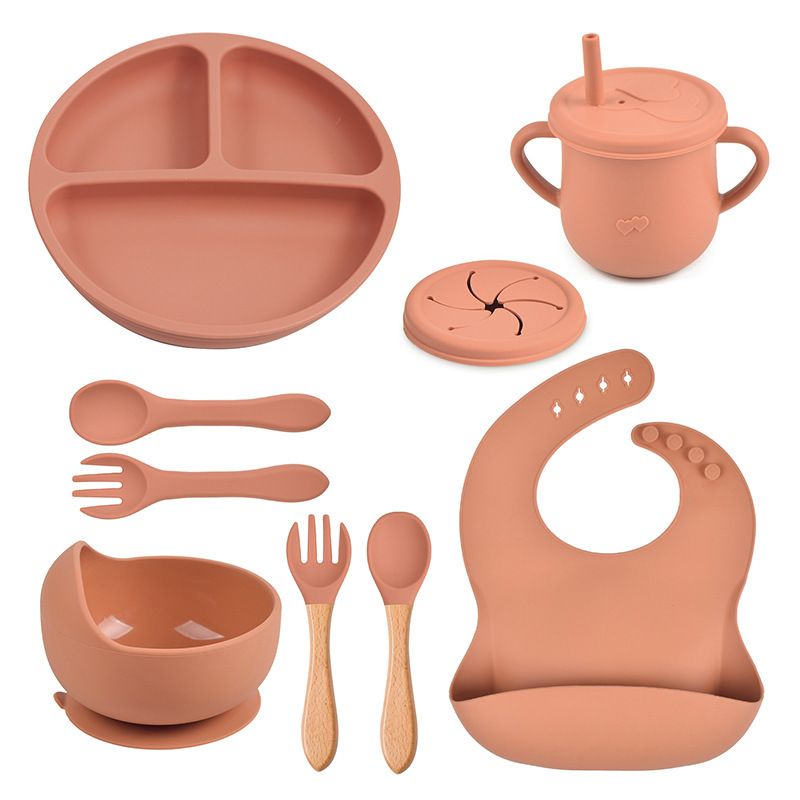 THEONE Nordic Style 9-Piece Suction BPA Free Food