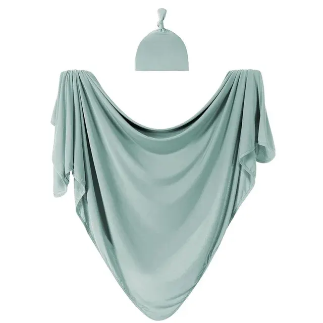 Large Jersey Woven Swaddle Blanket For Baby Soft 4