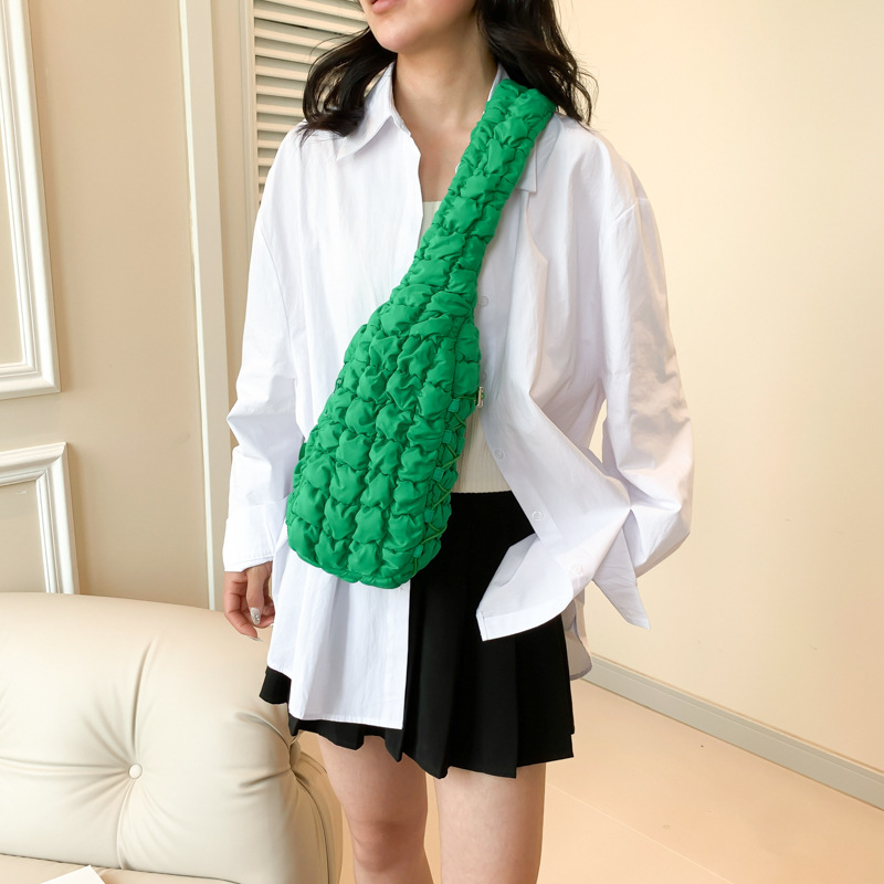 Casual Chest Bag Women's Down Cotton-padded Shoulder Messenger