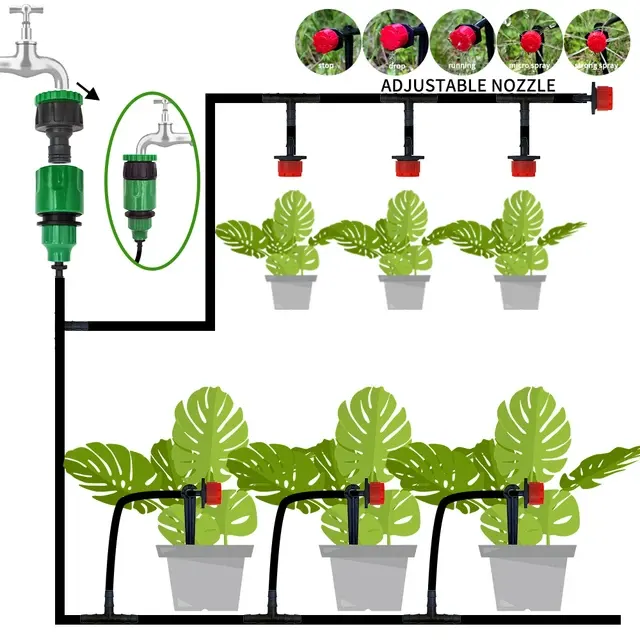 Portable 20 m Micro Drip Irrigation System 2