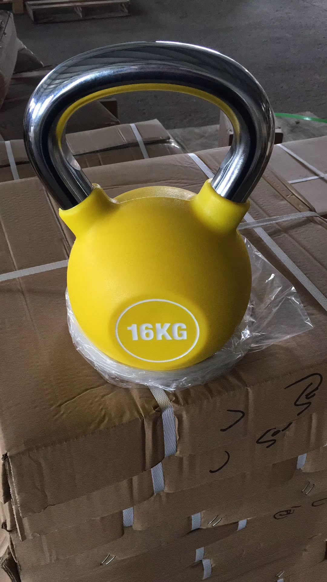 Color PU Coated Cast Iron Adjustable Kettlebell With 4