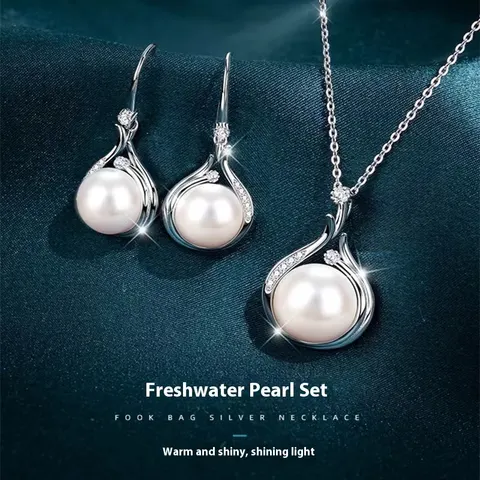 S925 Silver Natural Freshwater Pearl Necklace