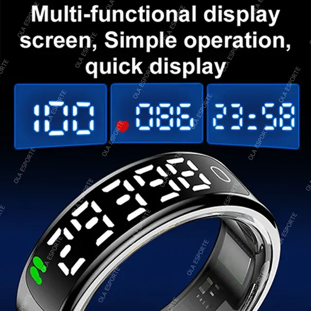 Waterproof Smart Ring with Heart Rate Monitor 2