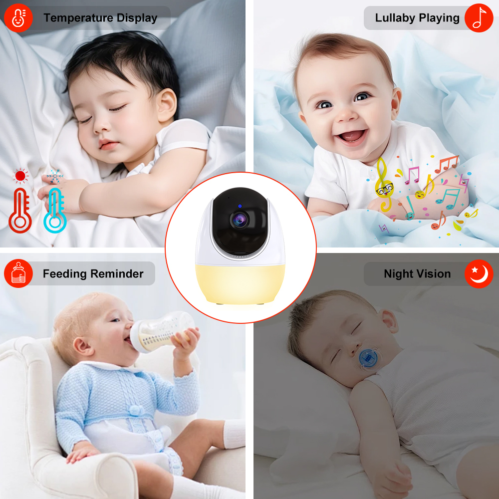 Digital Baby Monitor with Two Cameras 3