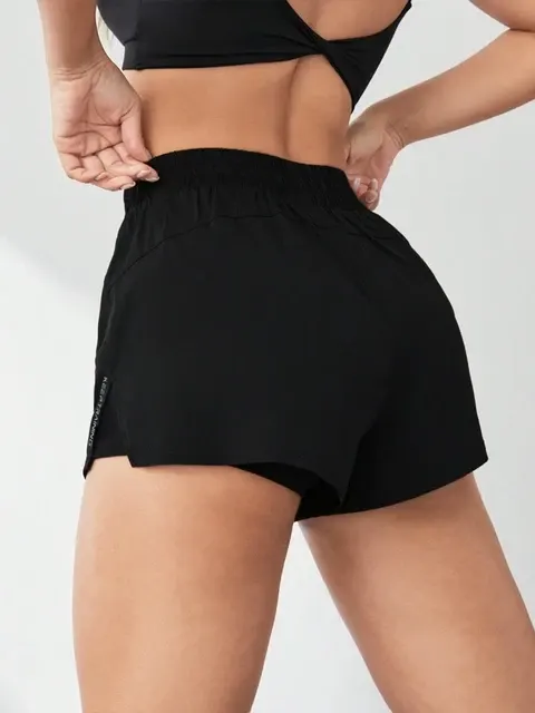 Zweiteilige Damen Yoga-Shorts mit Anti-Exposition 2