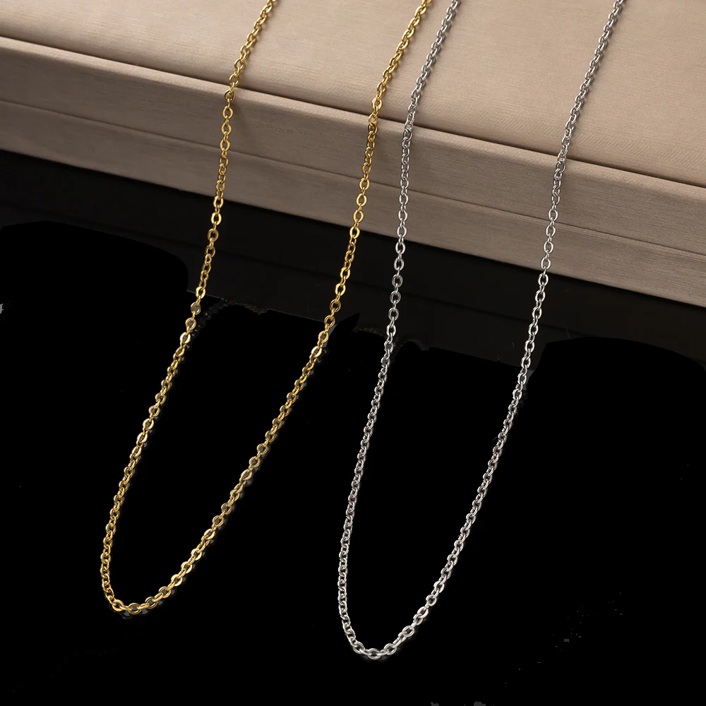 Gold Stainless Steel Link Chain Necklace 2