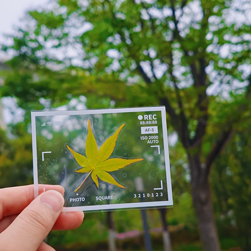 20 Stück Transparentes Selbstklebendes Papier zum Selbermachen Basteln 3