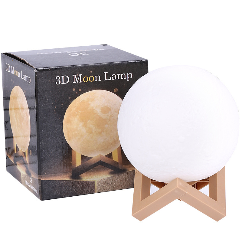 RGB Decor Moon Lamp 8cm 10cm 12cm 15cm