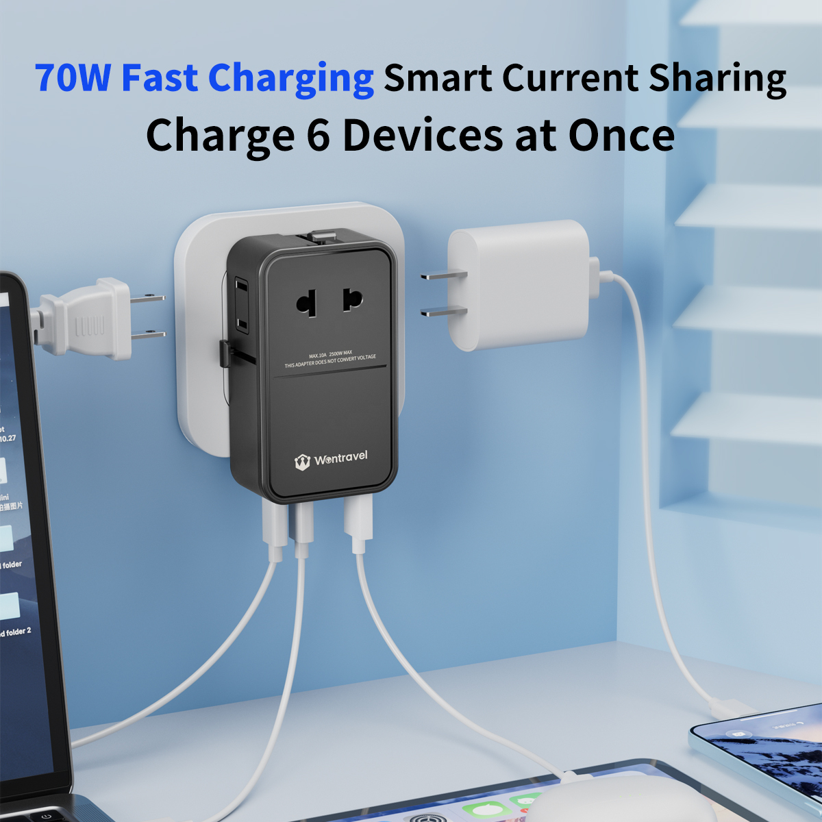 Slim 70W GaN USB-C Travel Adapter 3