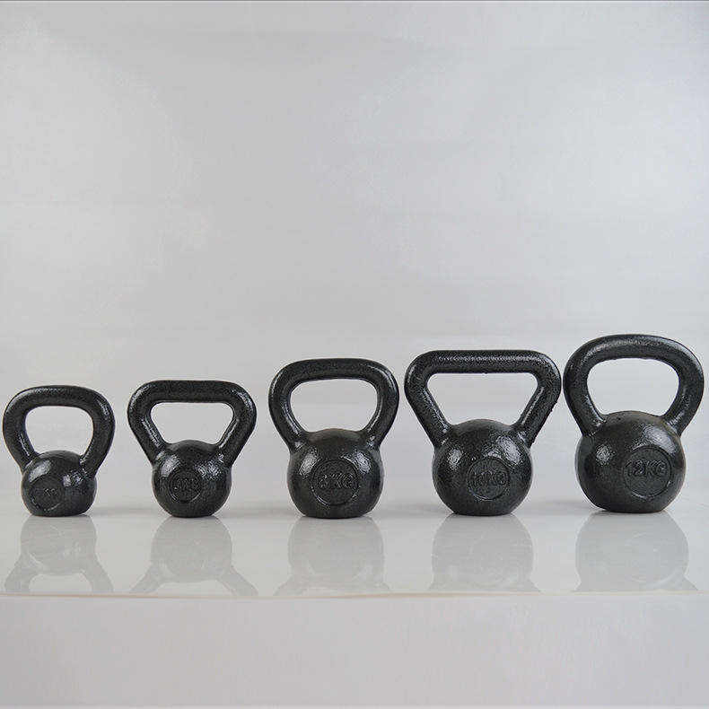 Black Cast Iron Powder Coated Kettlebell 2