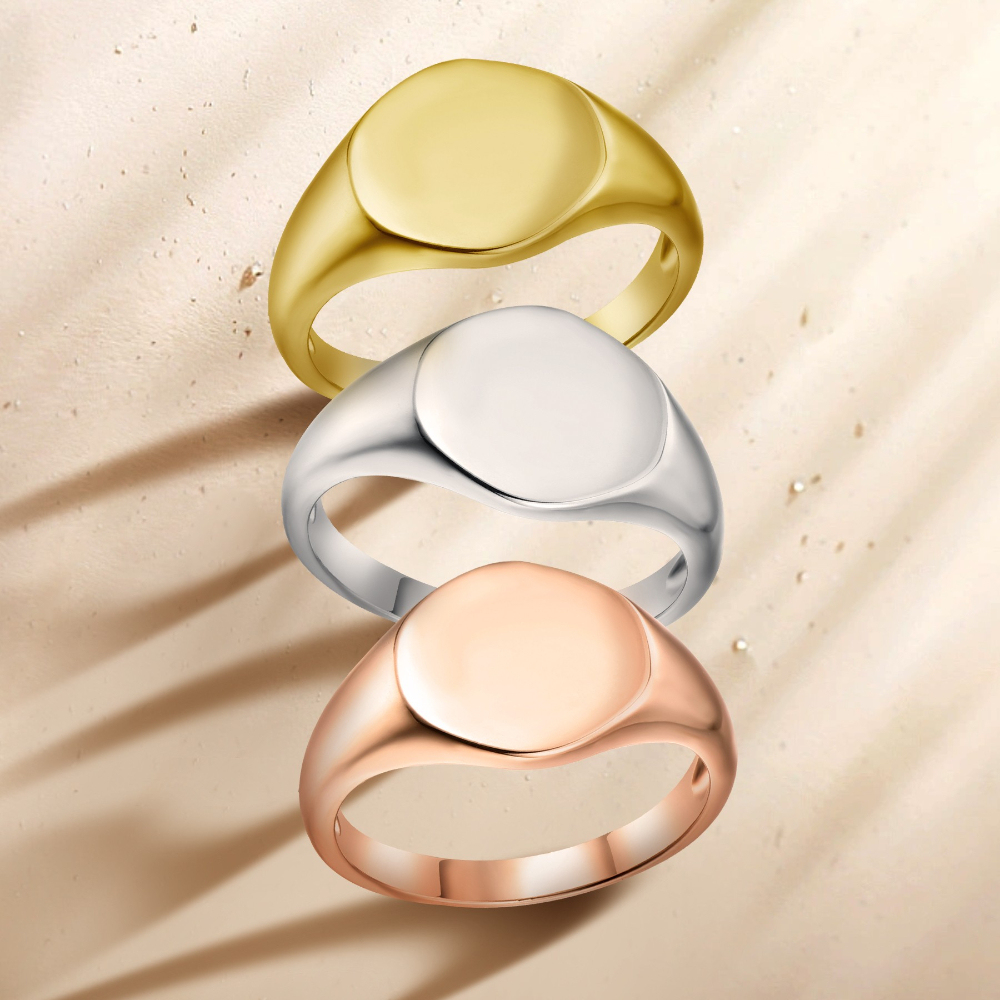 Unisex 925 Sterling Silver Engraved Signet Ring 4