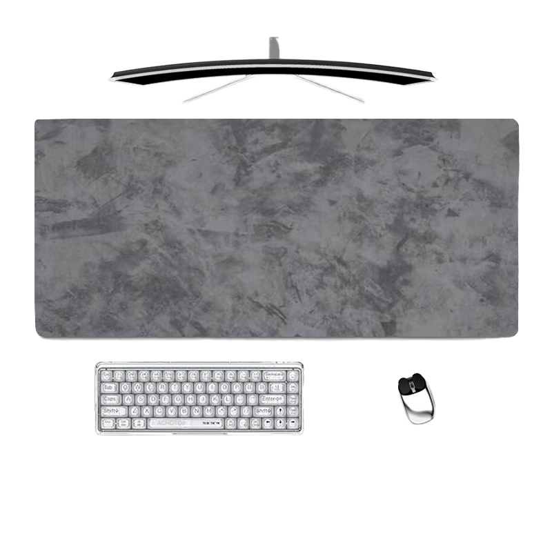 Large Cement Gray Series Waterproof Mouse Pad XXL