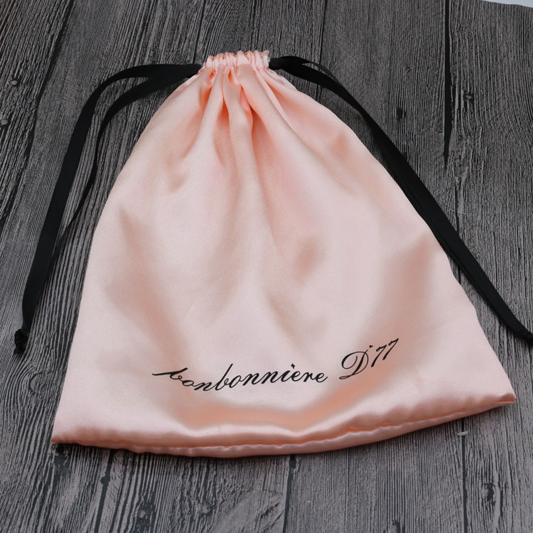 Large Satin Silk Drawstring Bag 3