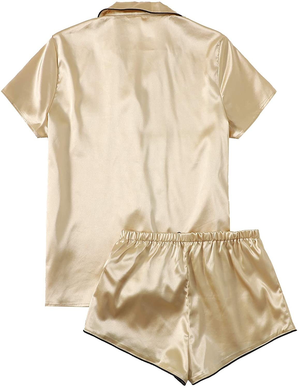 Breathable Satin Silk Women's Pajama Set 2