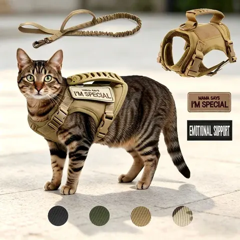 Katzengeschirr mit Leine