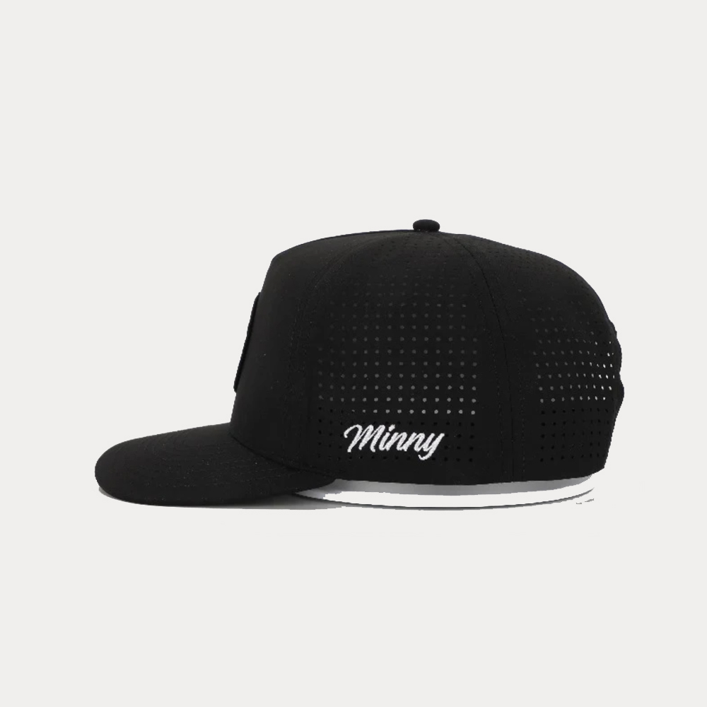 Schwarze Perforierte Snapback Golfkappe 3