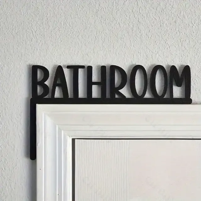 Metall-Badezimmer-Wandschild 4
