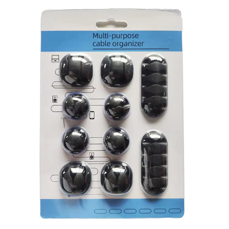 Silikon USB Kabelclips Organizer 10-teilig