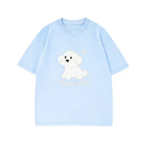 Street Fashion Ins Round Neck Half Sleeve
