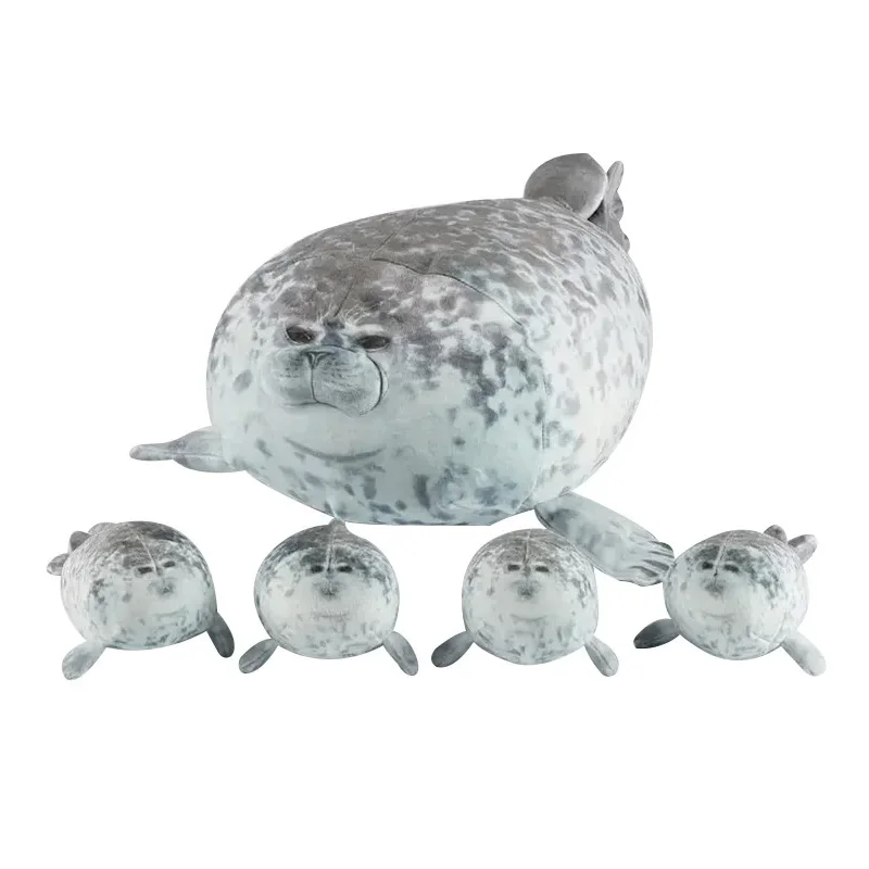 40 cm Plush Seal Family with Zipper